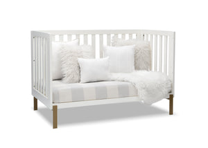 Hendrix 4-in-1 Convertible Crib White with Melted Bronze (186) 14