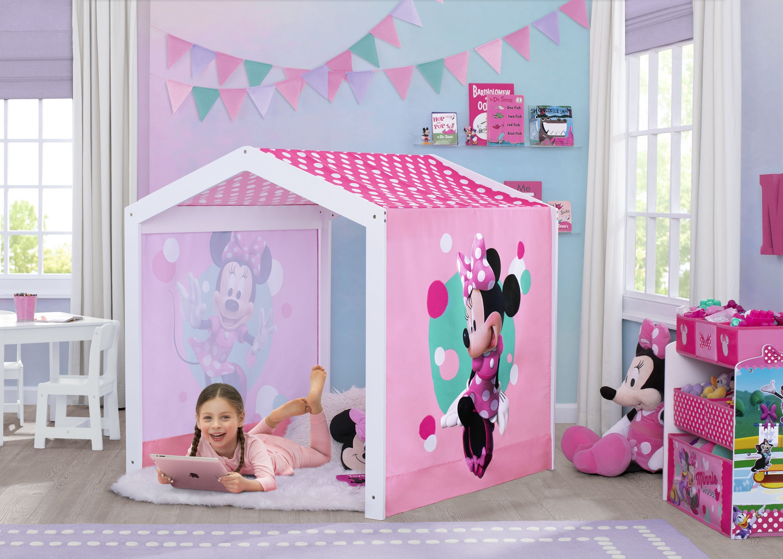 mouse tent Minnie Mouse Indoor Playhouse with Fabric Tent for Boys and Girls