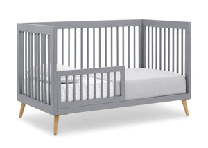 Jordan 4-In-1 Convertible Crib Grey with Natural (1359) 25