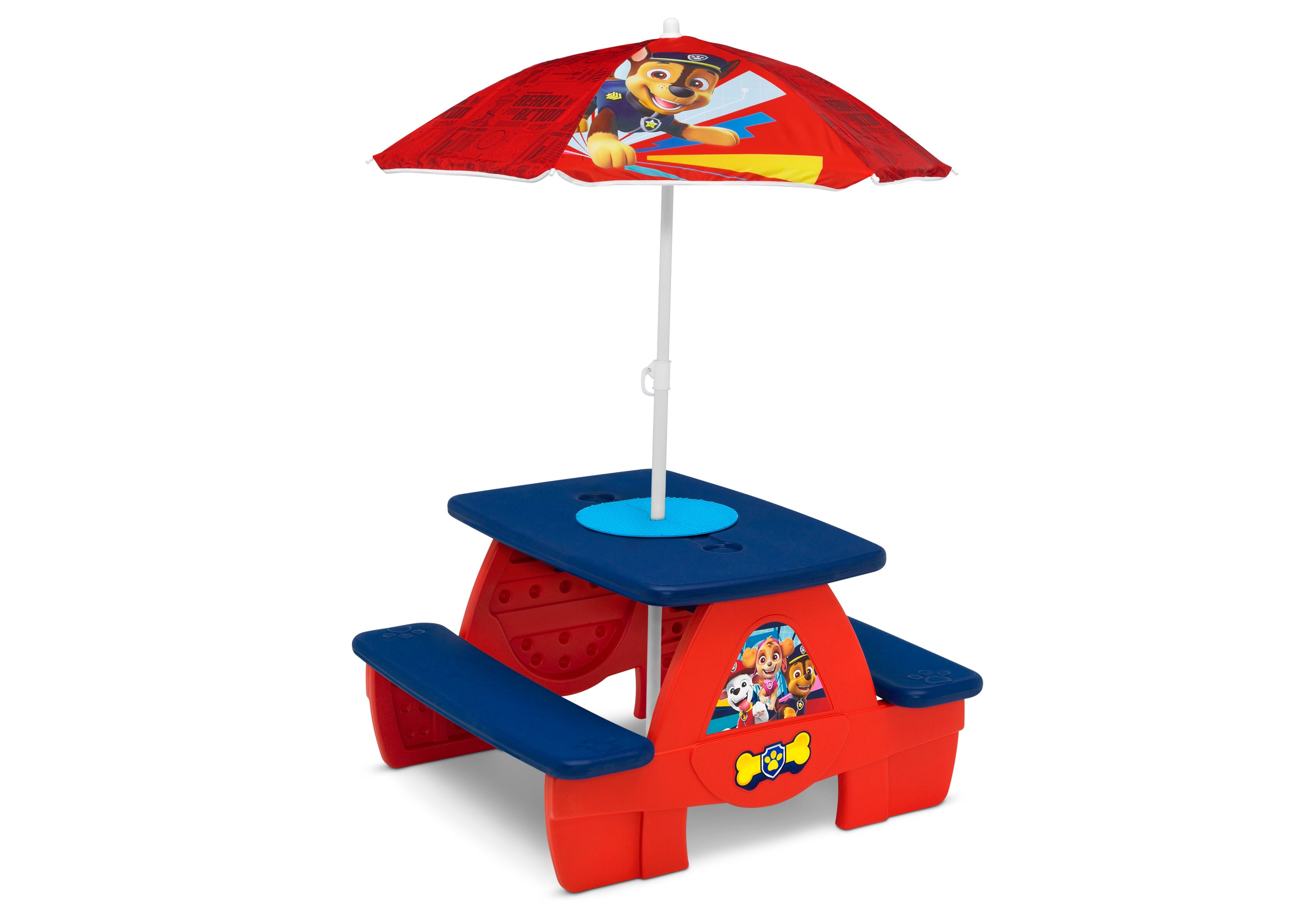 paw patrol umbrella stroller PAW Patrol 4 Seat Activity Picnic Table with Umbrella