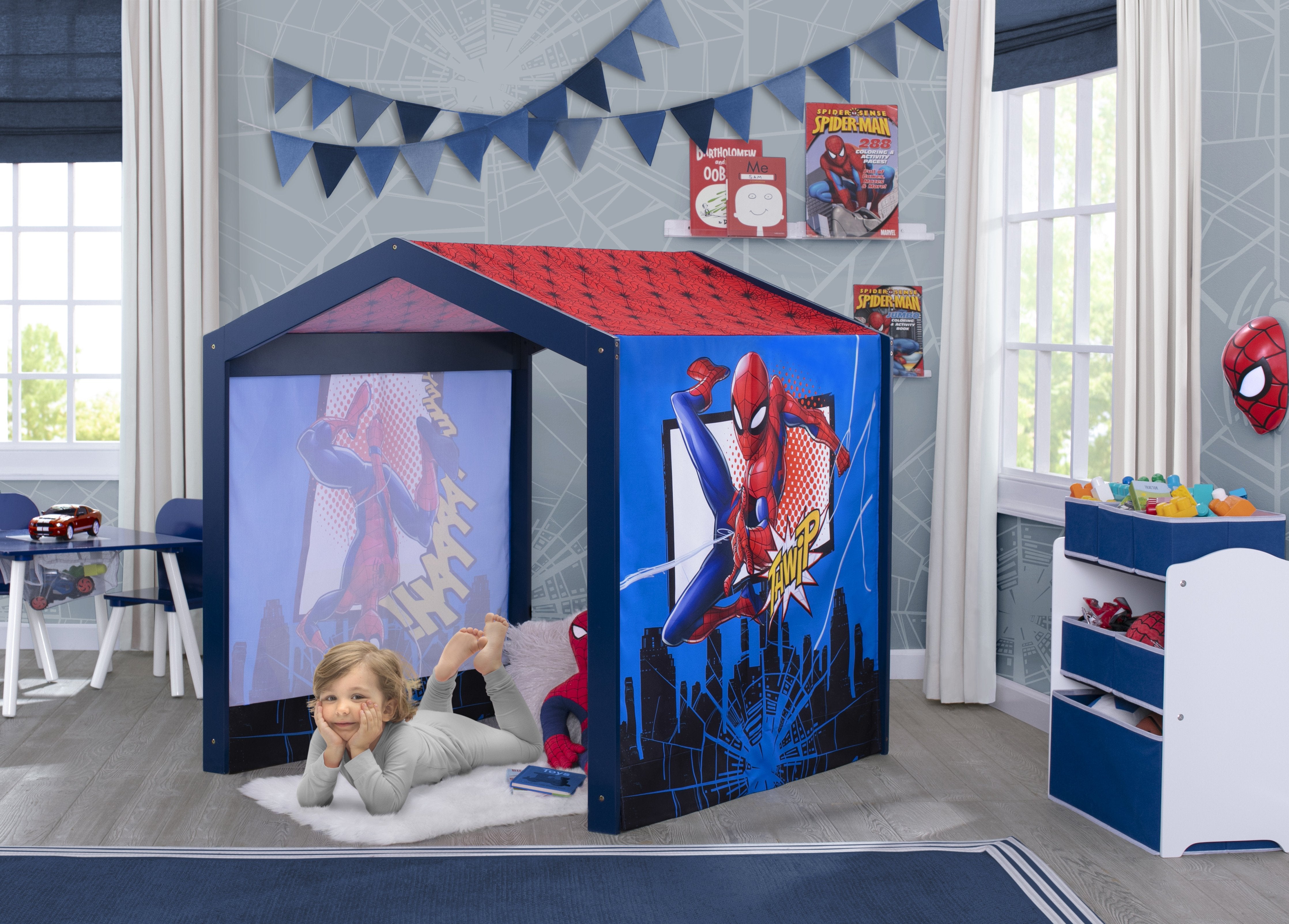 spiderman play tent Spider-Man Indoor Playhouse with Fabric Tent
