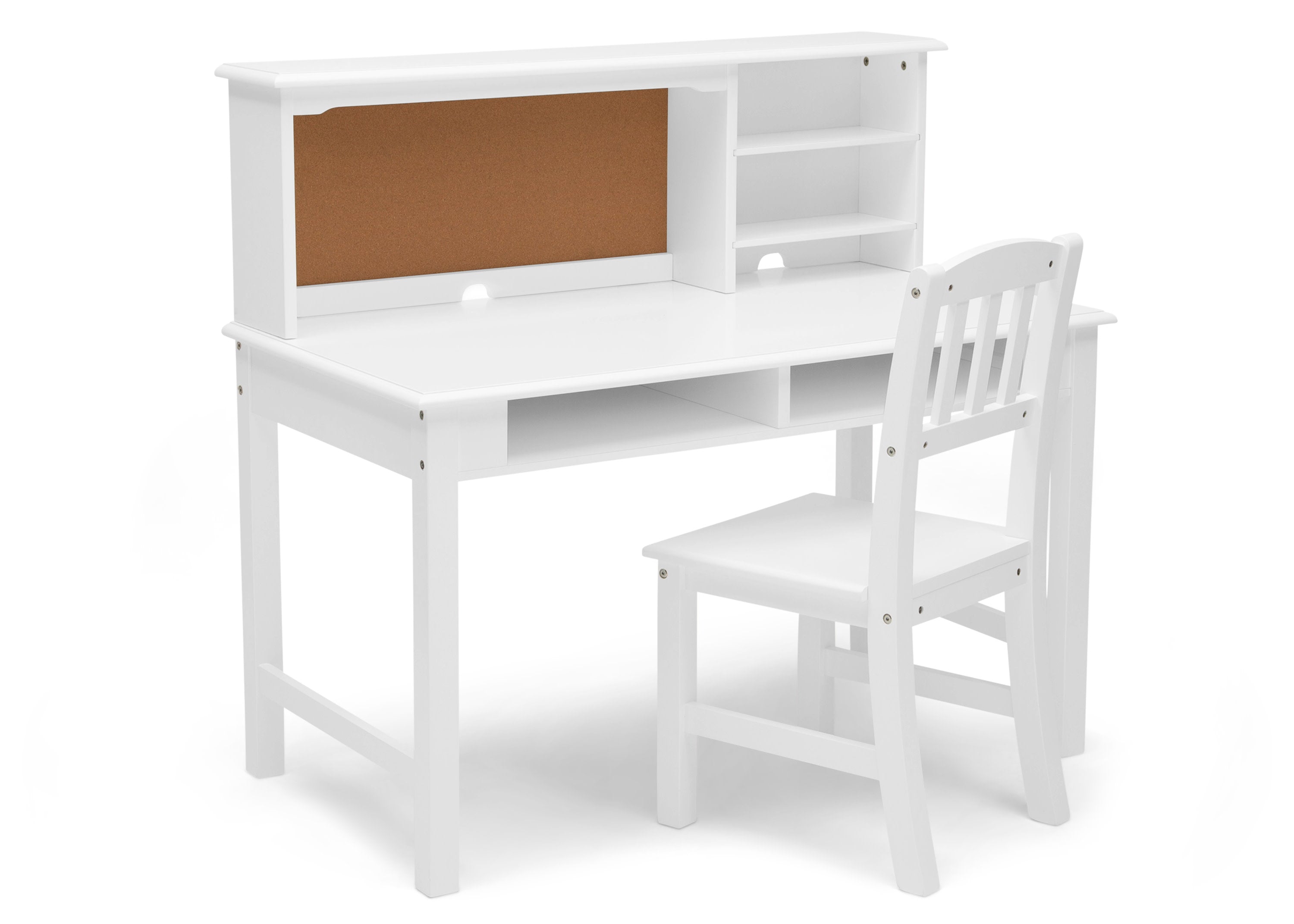 Delta Children Kids Wood Desk w/ Hutch and Chair - Grey