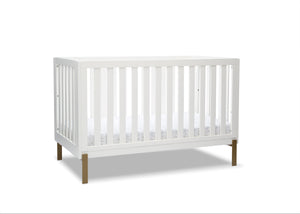 Hendrix 4-in-1 Convertible Crib White with Melted Bronze (186) 11