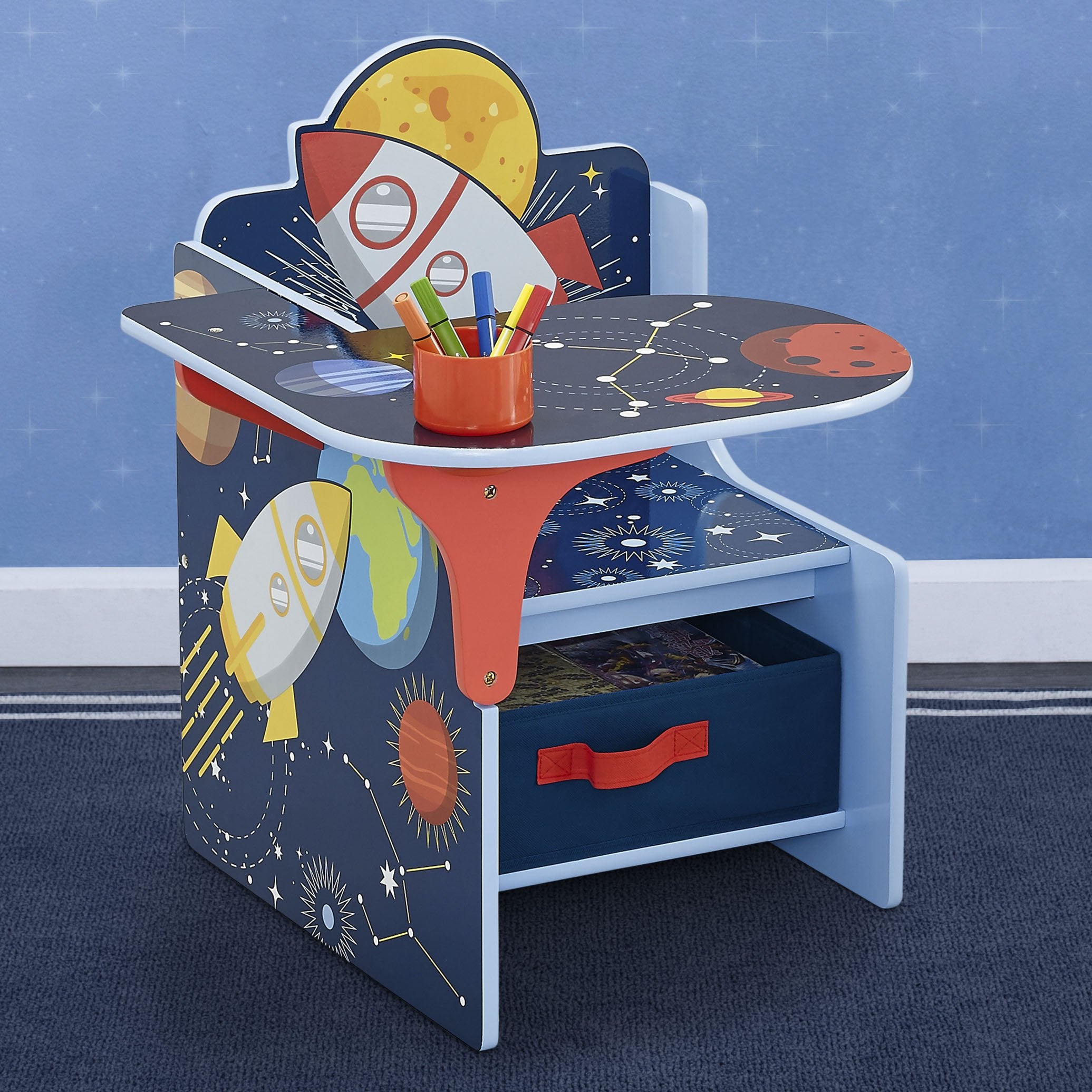 Space Adventures Chair Desk with Storage Bin - Delta Children