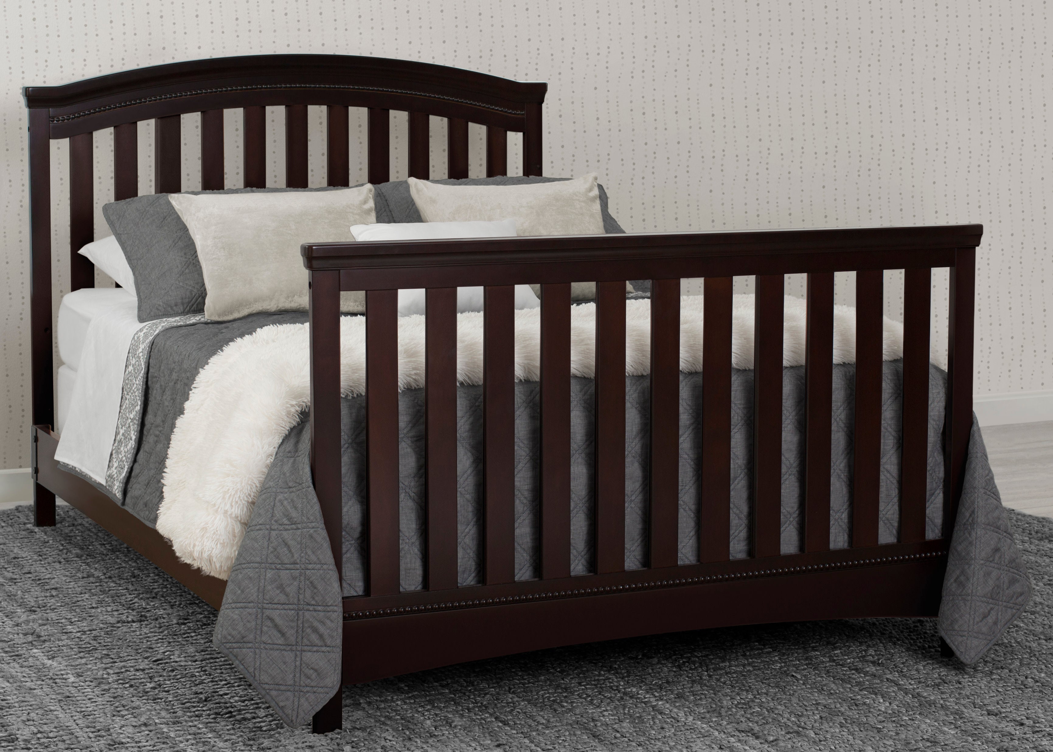 delta children emerson 4-in-1 convertible crib Emerson 4-in-1 Convertible Baby Crib, Dark Chocolate (207)