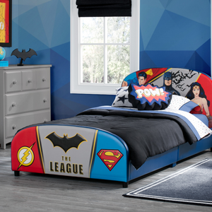 DC Comics Justice League Upholstered Twin Bed 1