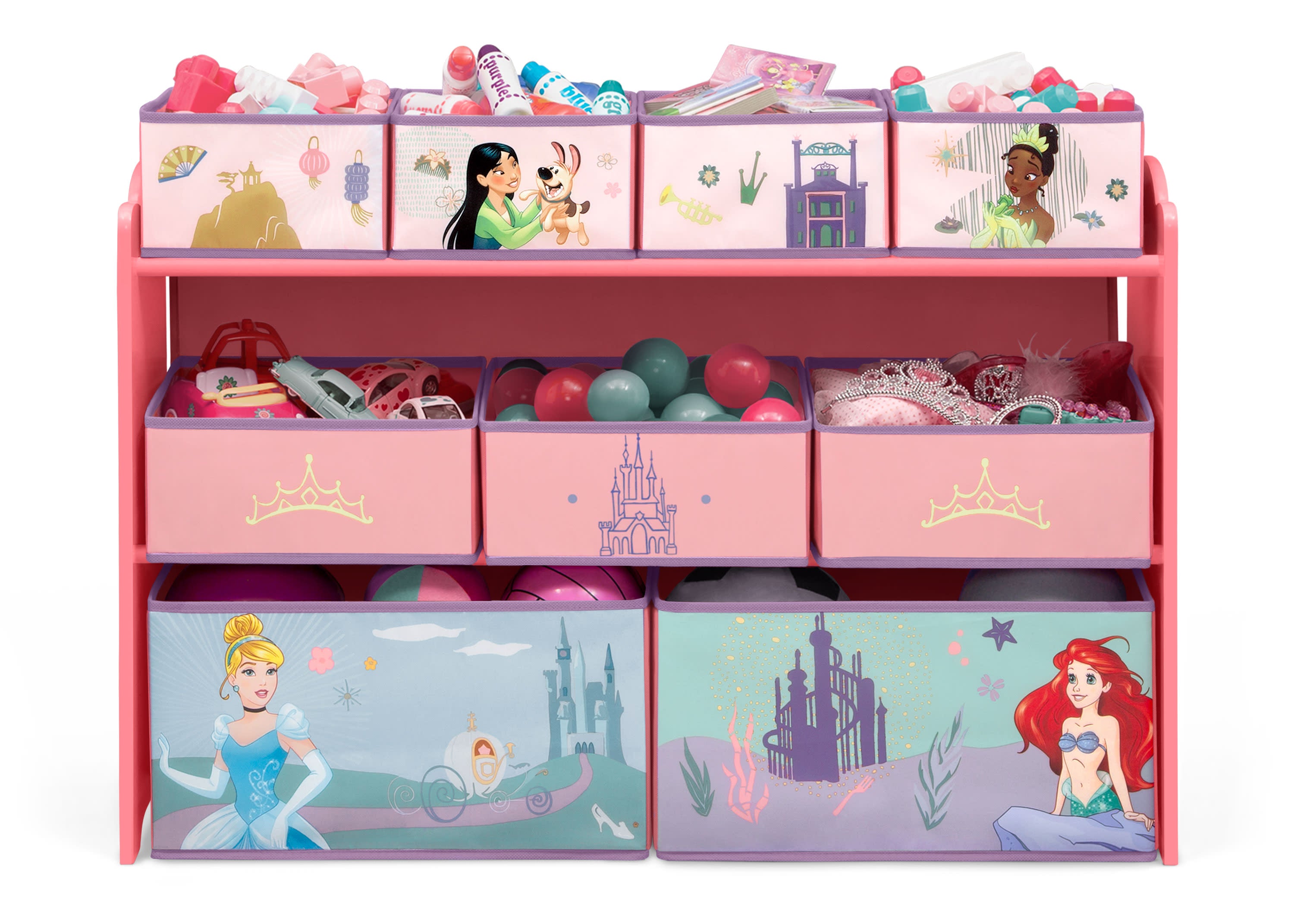 disney princess dress organizer Princess Dress-Up Storage Pink Glitter Pumpkins