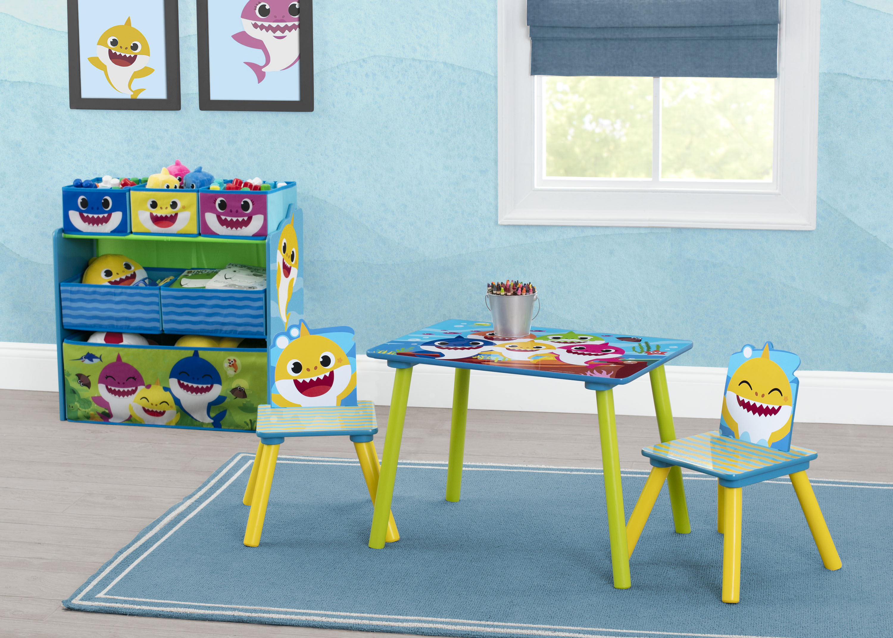 Baby Shark 4-Piece Playroom Solution – Set Includes