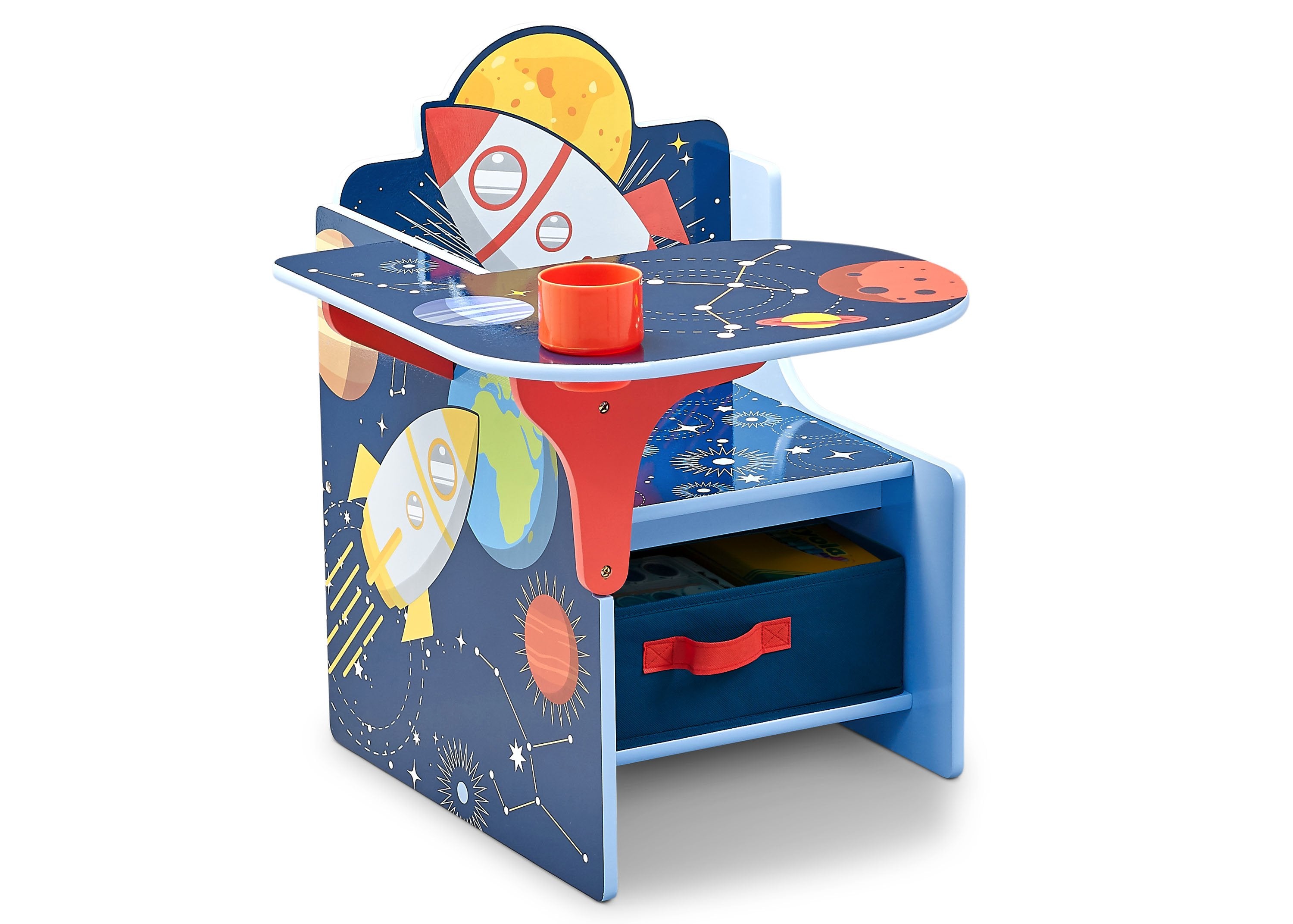 Delta children space adventures chair desk with storage top bin