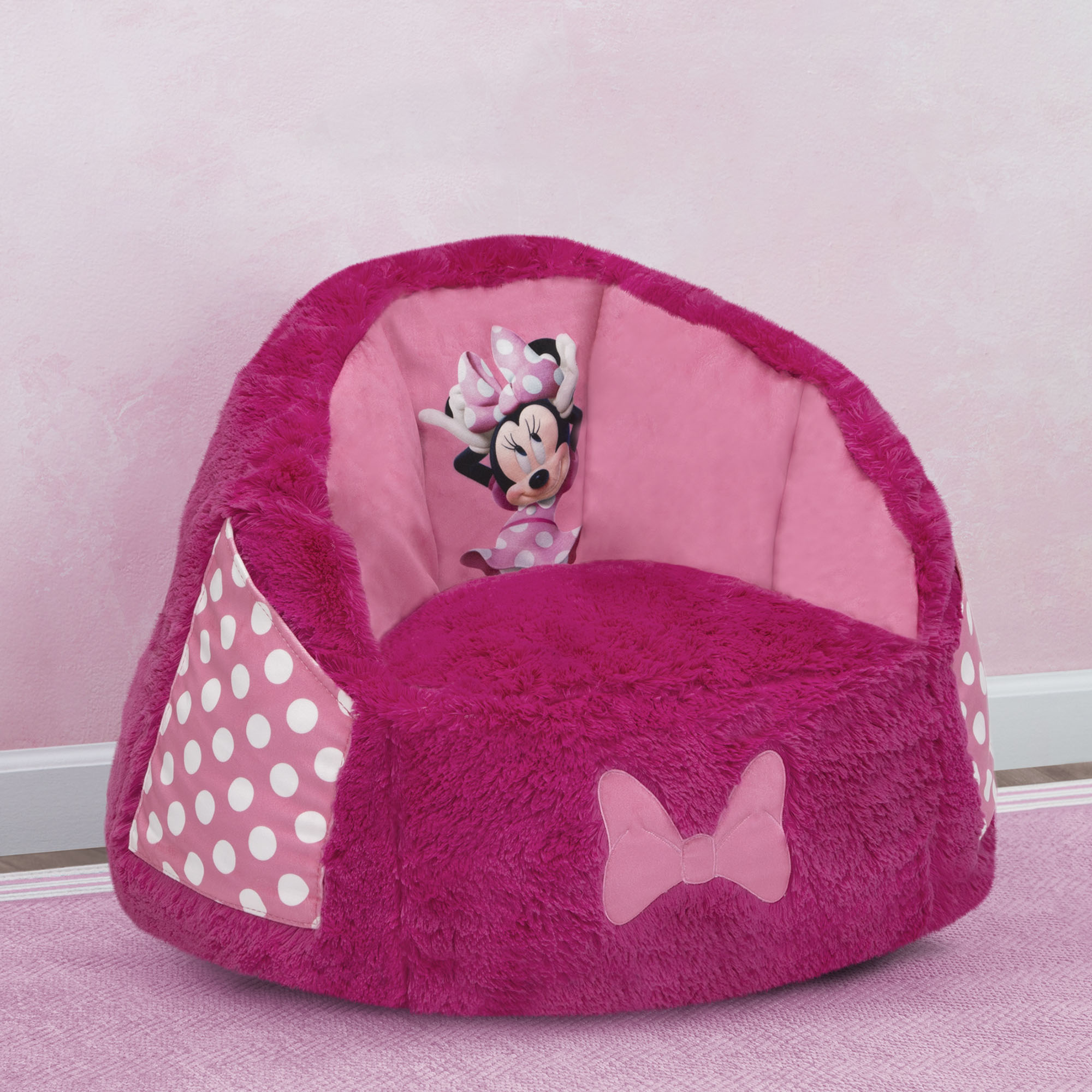 Minnie Mouse Cozee Fluffy Chair, Toddler Size (for Delta Children
