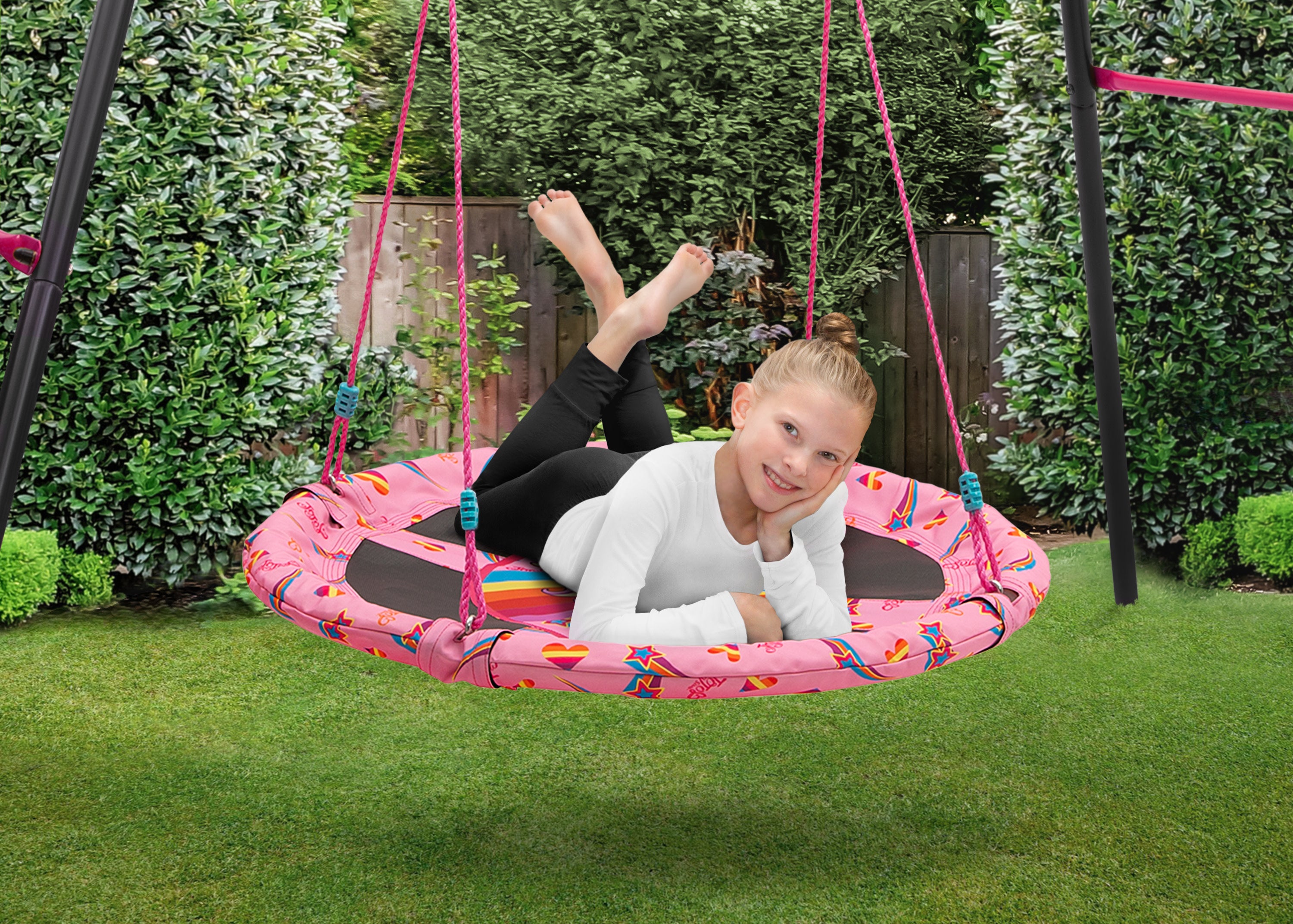 JoJo Siwa 40-Inch Saucer Swing for Kids Delta Children