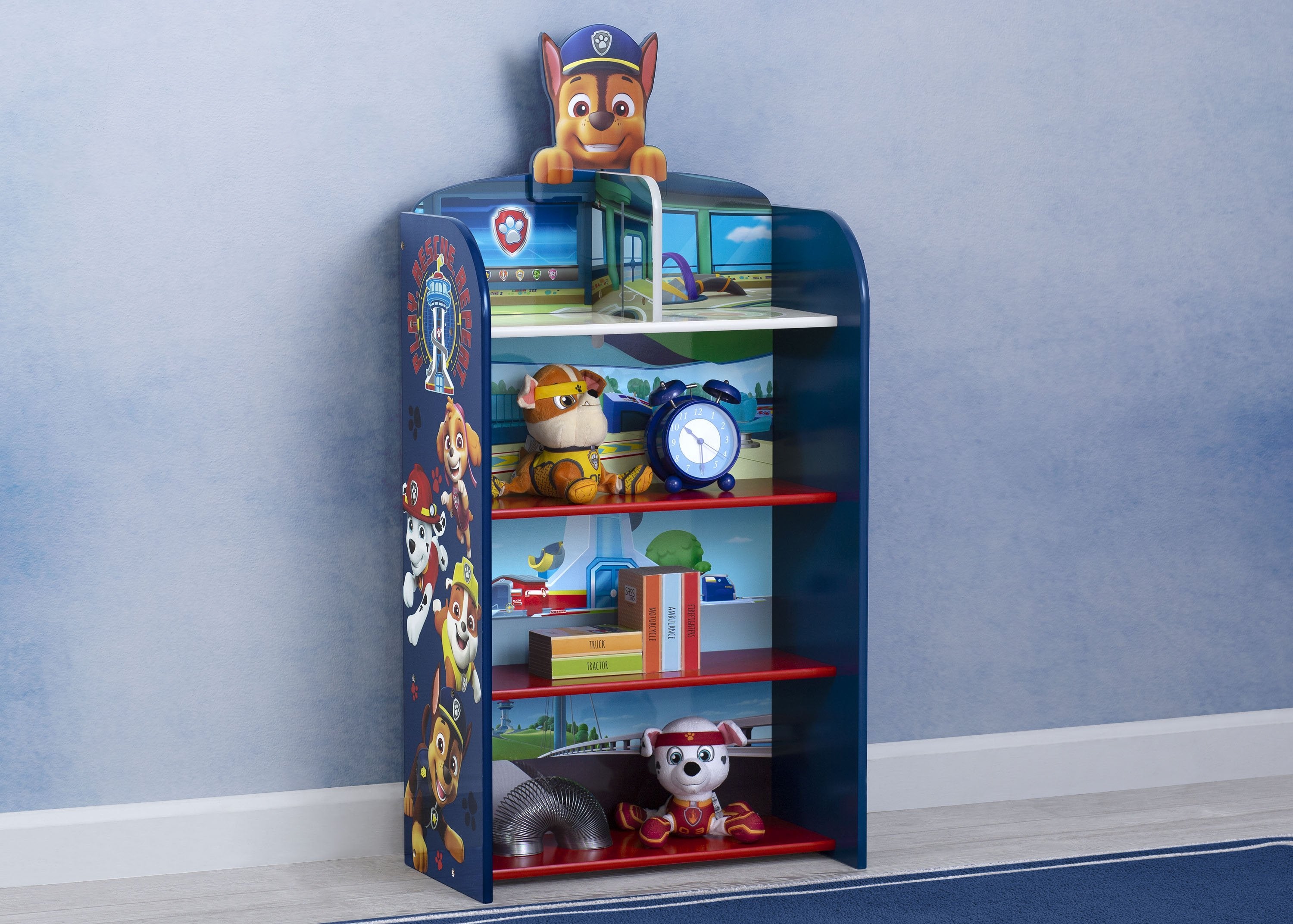 PAW Patrol Wooden Playhouse 4-Shelf Bookcase Delta Children