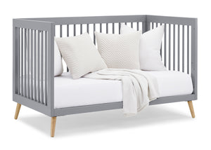 Jordan 4-In-1 Convertible Crib Grey with Natural (1359) 27