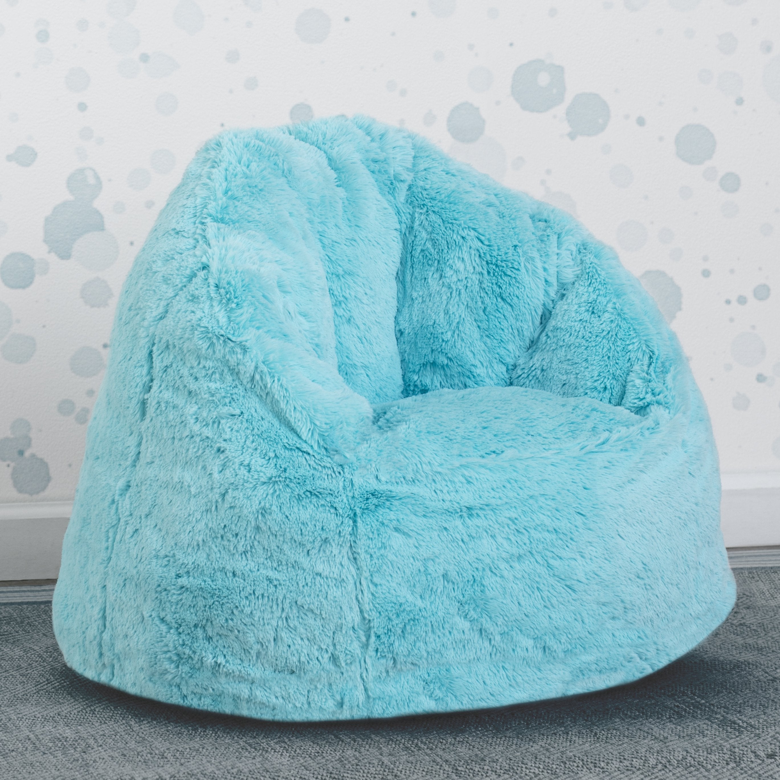 Teal best sale fluffy chair