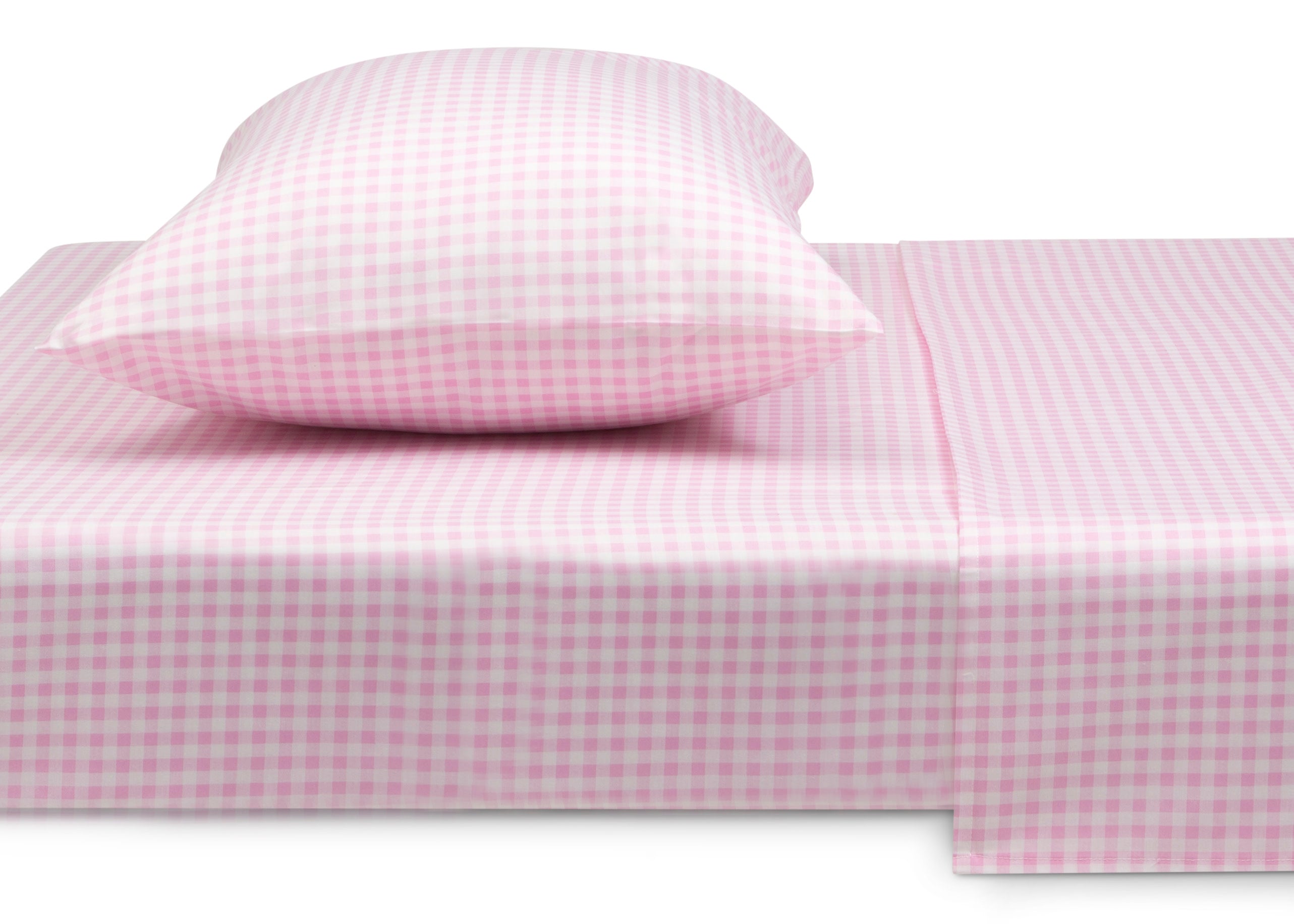 Pink Gingham 3Piece Twin Sheet Set Delta Children