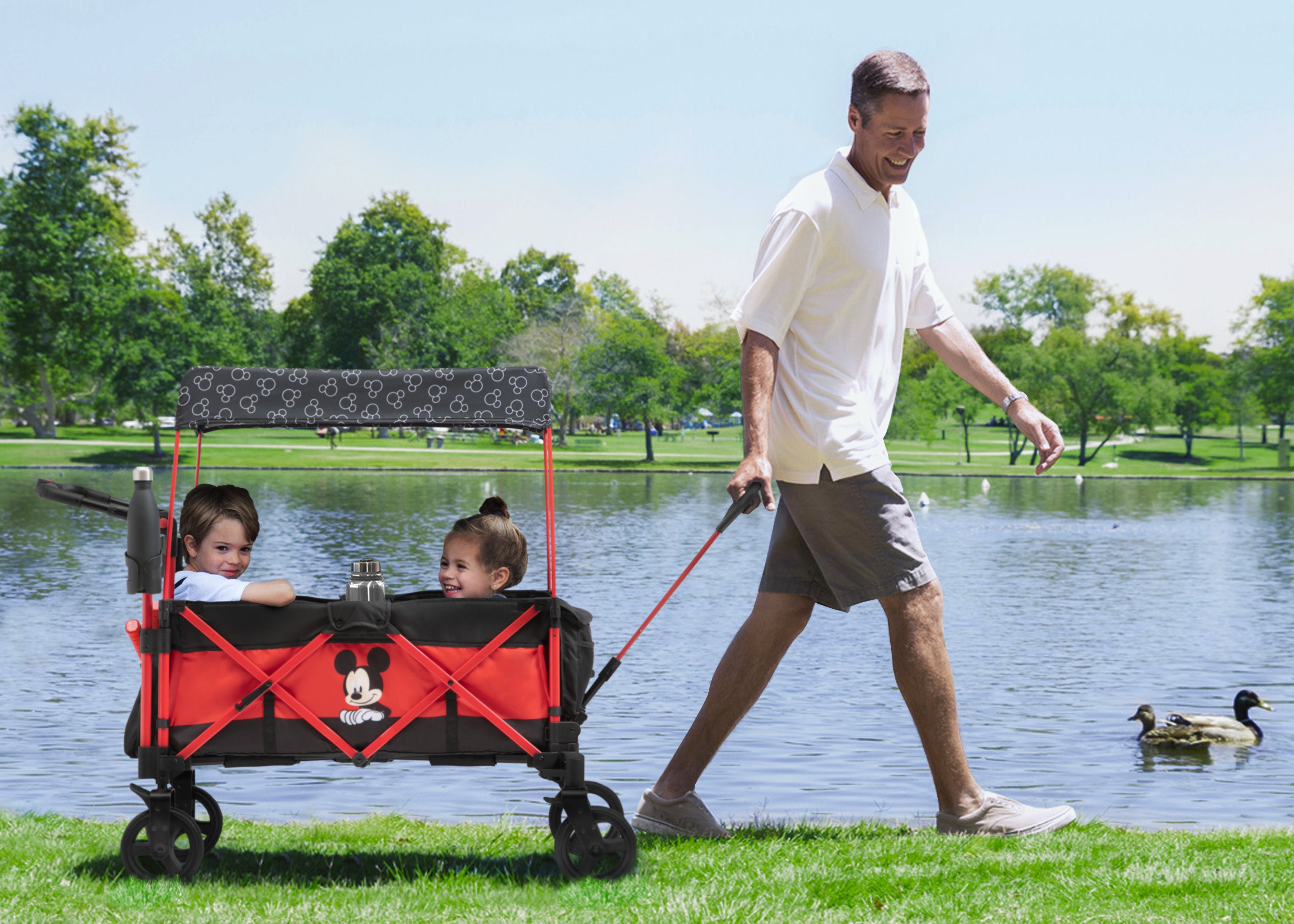 mickey mouse wagon stroller Disney Mickey Mouse Stroller Wagon