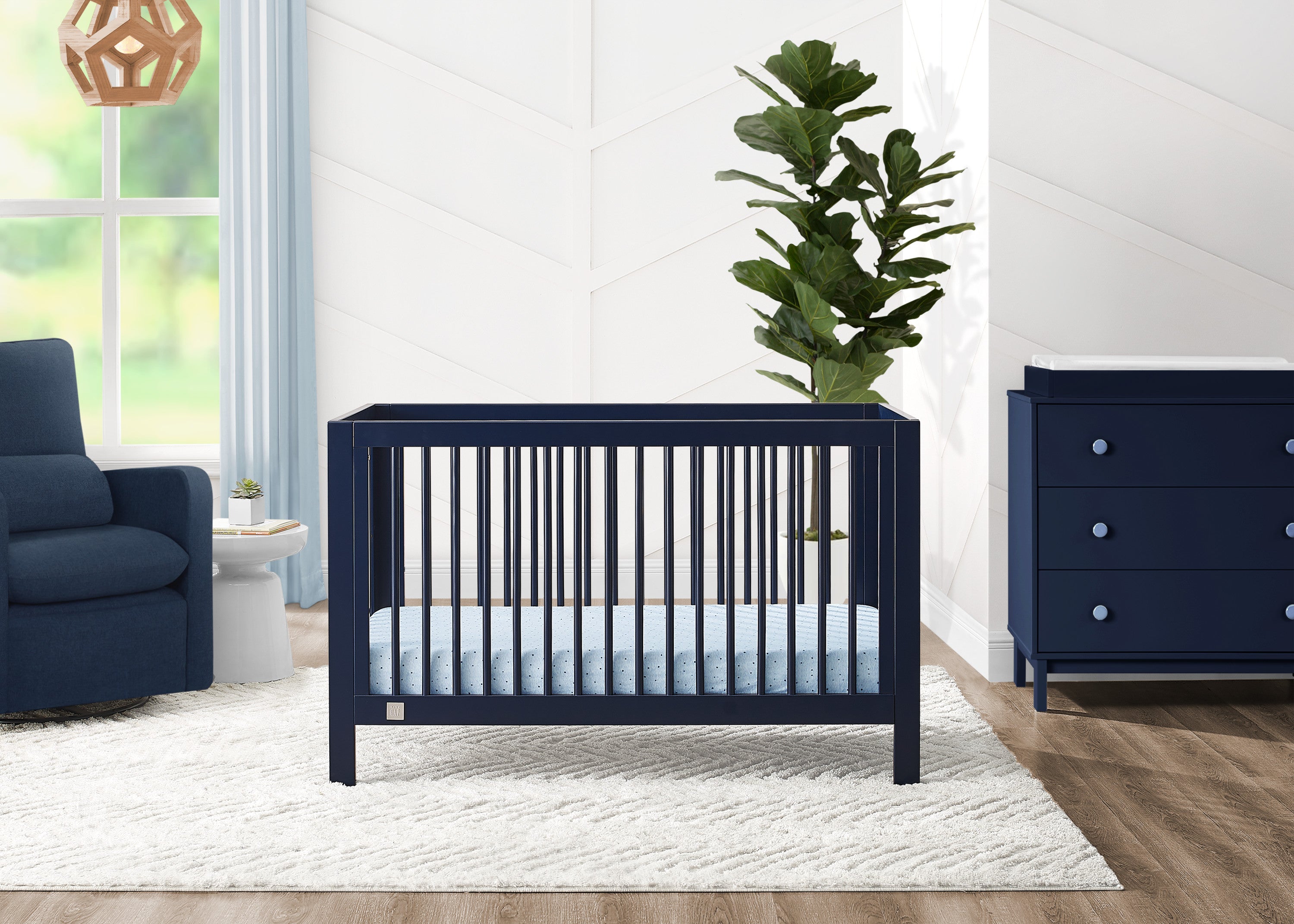 navy blue crib and dresser set babyGap Charlie 6-in-1 Convertible Crib
