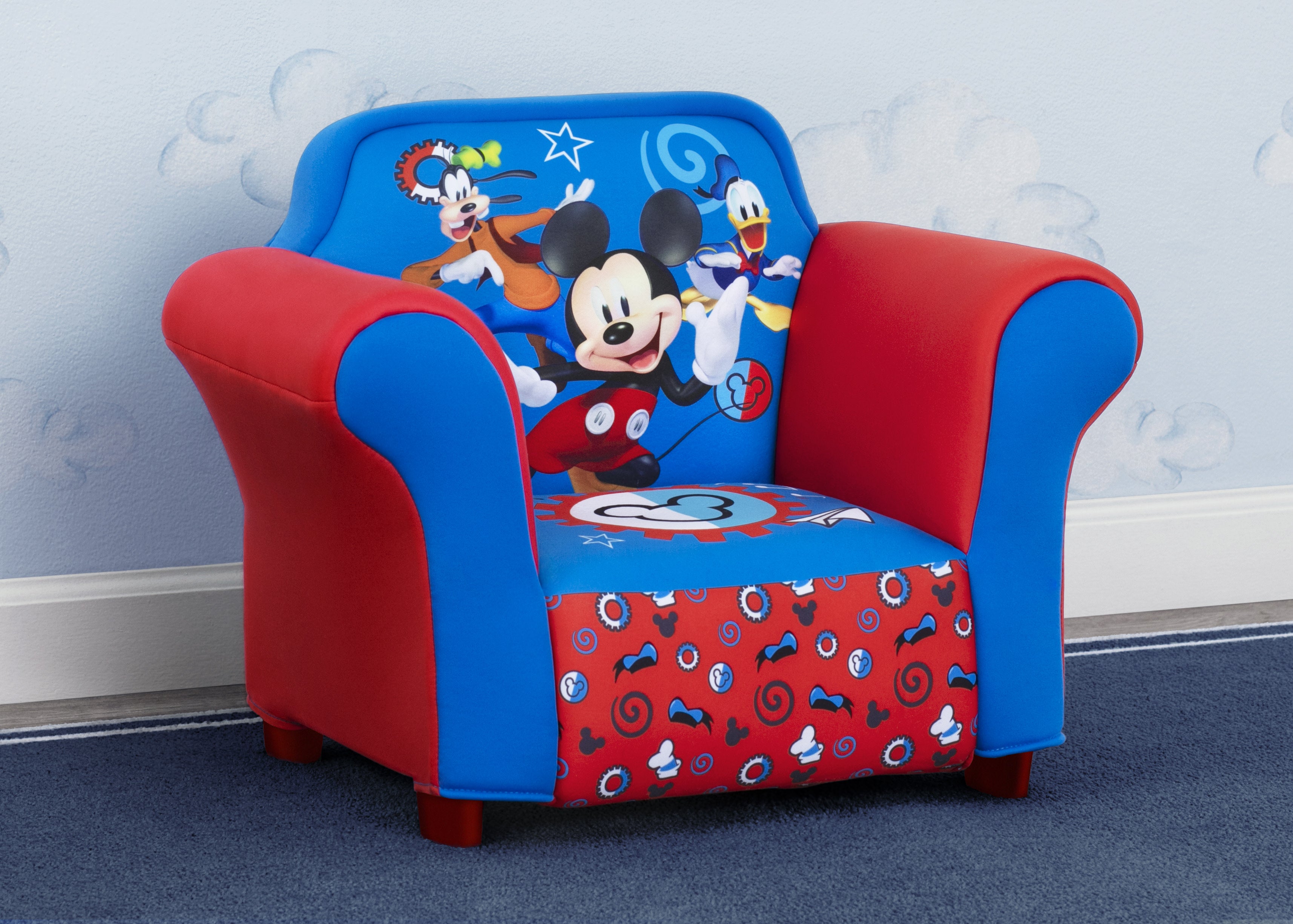 Mickey Mouse Kids Upholstered Chair with Sculpted Delta Children