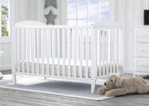 Delta Children Bianca White (130) Taylor 4-in-1 Convertible Crib (W10040) 8