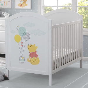 Delta Children Bianca White with Pooh (1301) Winnie The Pooh 4-in-1 Convertible Crib 2