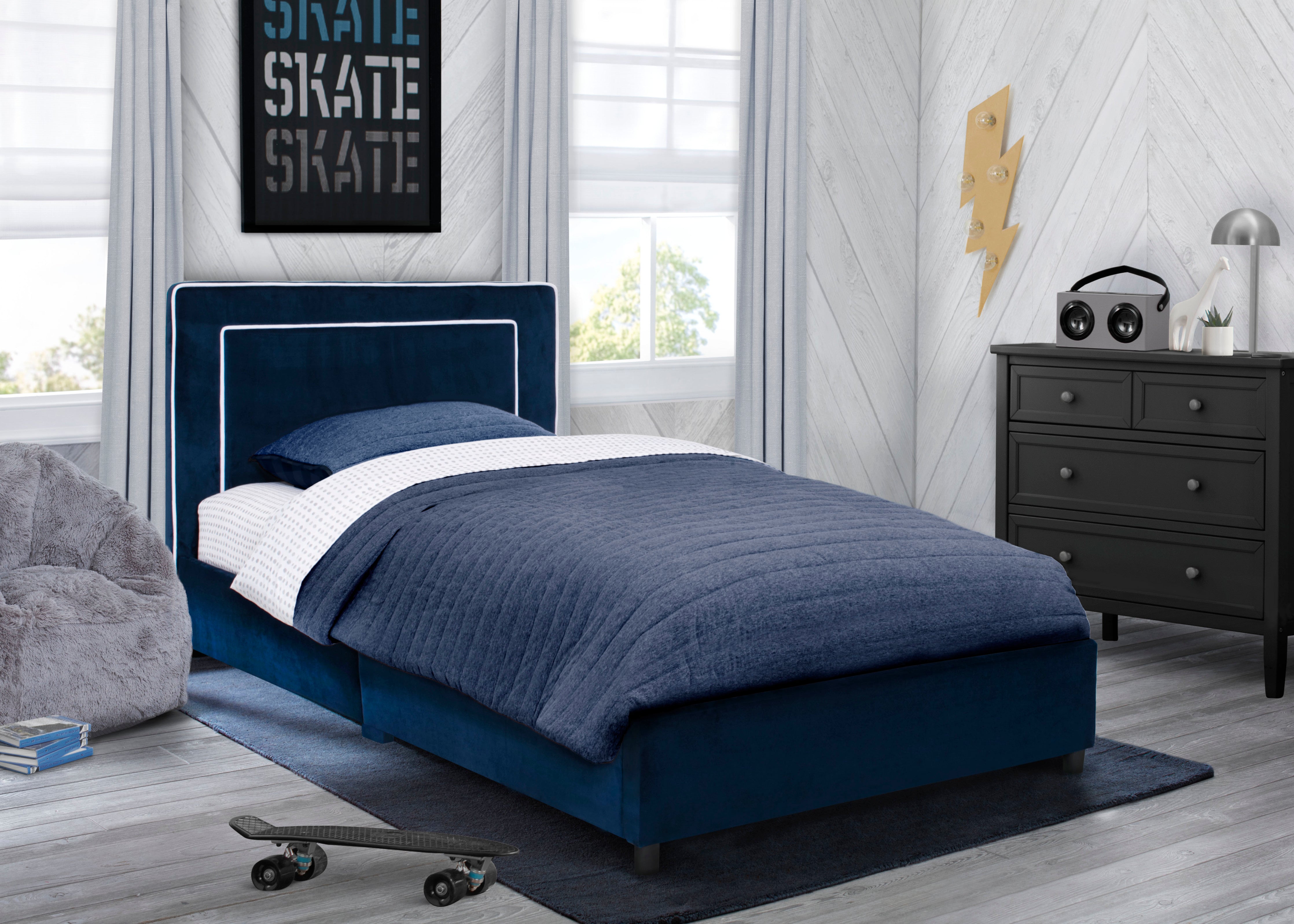 Twin best sale bed blue