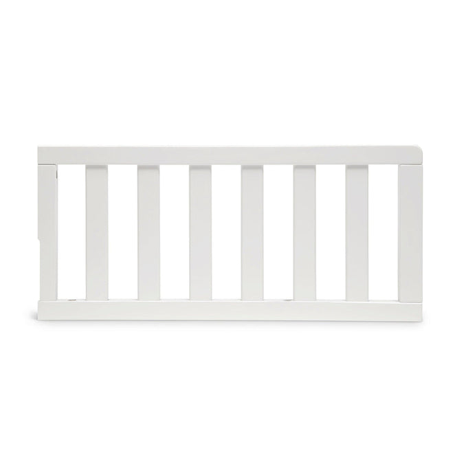White wooden crib rail on a white background 31-Toddler Guardrail (0081)