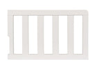 White wooden crib bumper on a white background 28-Toddler Guardrail (0081)