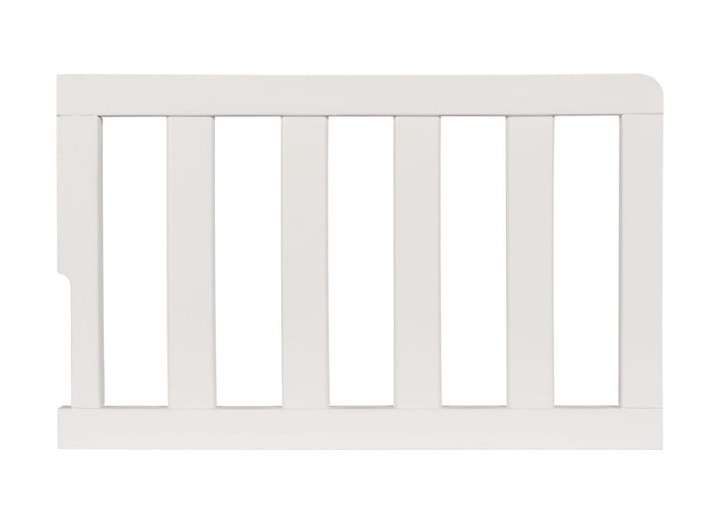 White wooden crib bumper on a white background 28-Toddler Guardrail (0081)