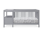 Grey (026) 9-Zoe 5-in-1 Convertible Crib and Changer