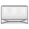 DCB: White with Grey (027) 16-Tribeca 4-in-1 Convertible Crib