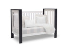 Bianca White with Textured Midnight Grey (181) 7-Miles 4-in-1 Convertible Crib