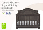Rustic Grey (084) 8-Asher 6-in-1 Convertible Crib