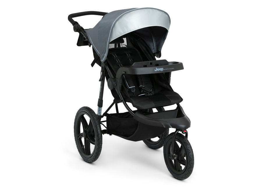 Grey (2148) 12-Jeep TurboGlyde Jogging Stroller