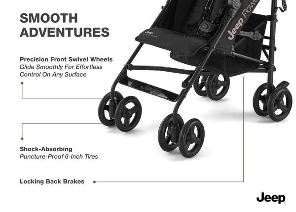 jeep umbrella stroller black Jeep PowerGlyde Stroller