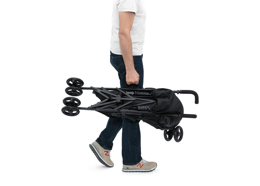 Black with Grey (2184) 4-Jeep AdventureGlyde Stroller by Delta Children