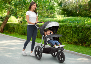 infant in jogging stroller Jeep Boost Jogging Stroller