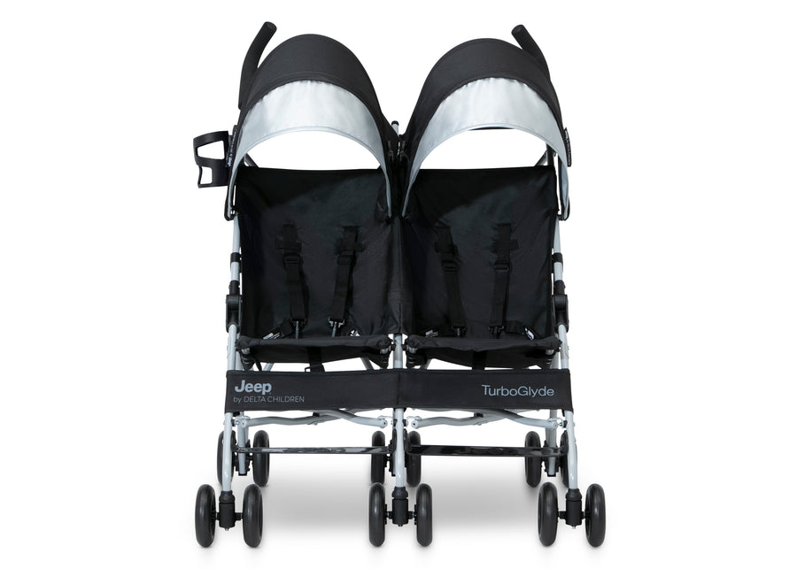 Black (001) 3-Jeep TurboGlyde Side by Side Double Stroller