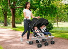 Black (2454) 6-Jeep TurboGlyde Side by Side Double Stroller
