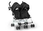 Black (2454) 7-Jeep TurboGlyde Side by Side Double Stroller