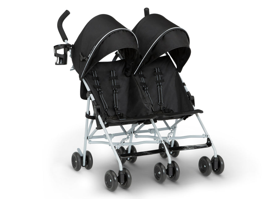 Black (2454) 7-Jeep TurboGlyde Side by Side Double Stroller