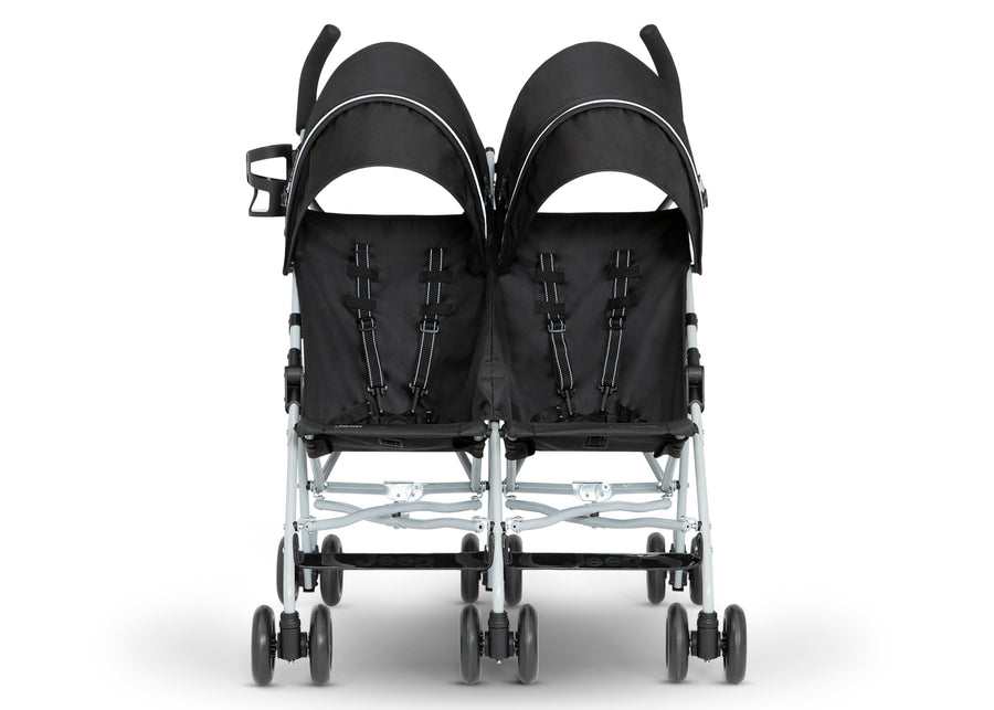 Black (2454) 8-Jeep TurboGlyde Side by Side Double Stroller