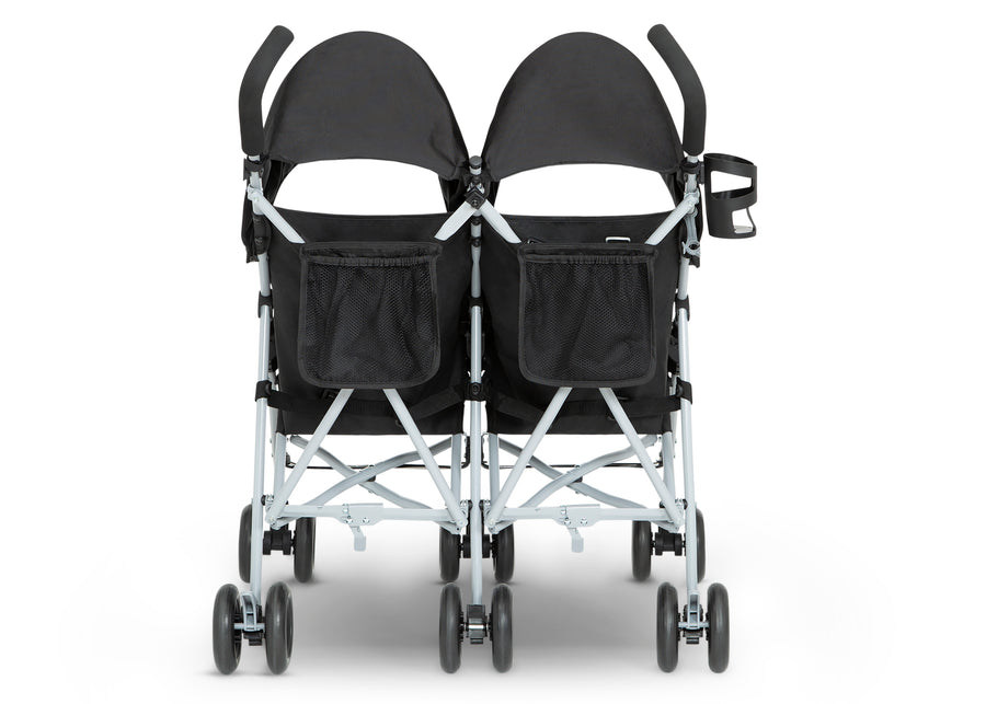 Black (2454) 11-Jeep TurboGlyde Side by Side Double Stroller