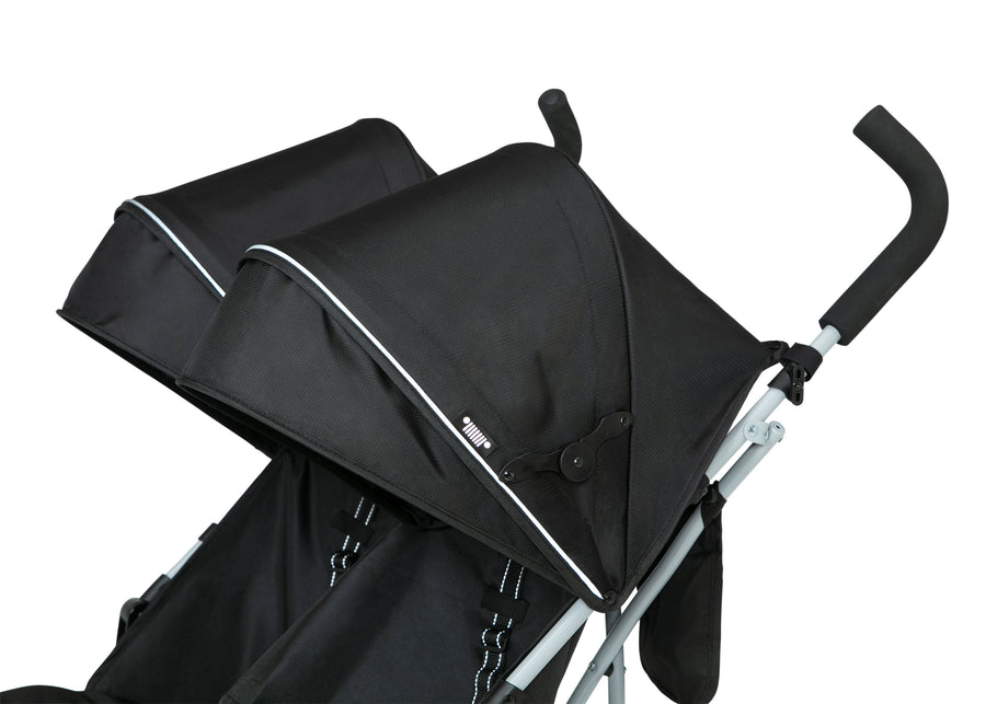Black (2454) 12-Jeep TurboGlyde Side by Side Double Stroller