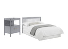 Grey (026) 8-Zoe 5-in-1 Convertible Crib and Changer