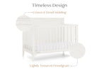 Antique White (1545) 5-Kendall 6-in-1 Convertible Crib