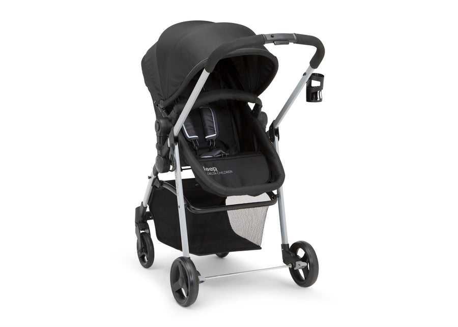 Black (001) 2-Jeep TurboGlyde 3-in-1 Stroller
