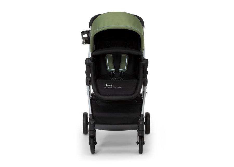 Black with Olive Green (2182) 10-Jeep TurboGlyde 3-in-1 Stroller