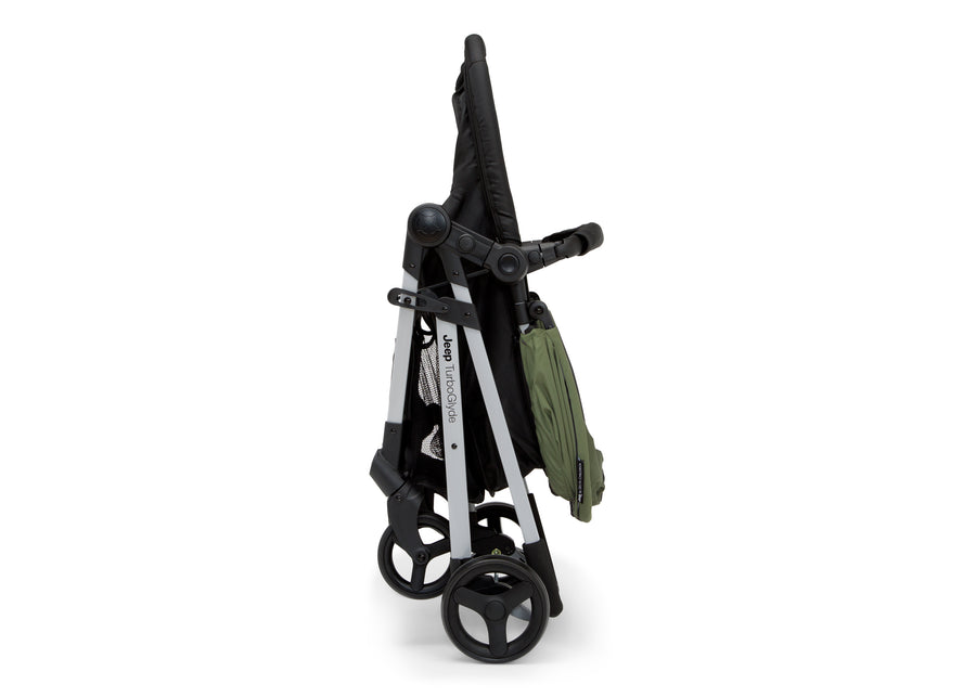 Black with Olive Green (2182) 12-Jeep TurboGlyde 3-in-1 Stroller