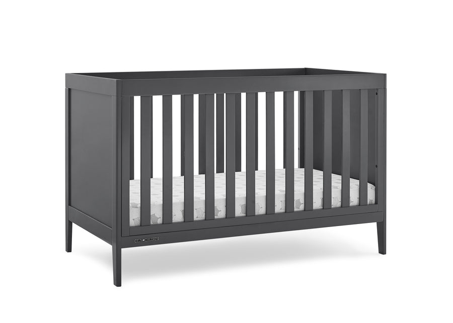 Charcoal Grey (029) 3-Hayes 4-in-1 Convertible Crib