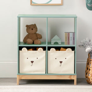 Brannan Bear Bookcase with Bins 1-Brannan Bear Bookcase with Bins